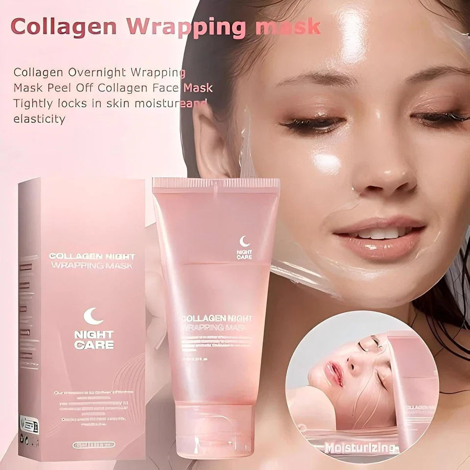 US STOCK Collagen Night Wrapping Mask Overnight Wrapping Peel Off Facial Mask