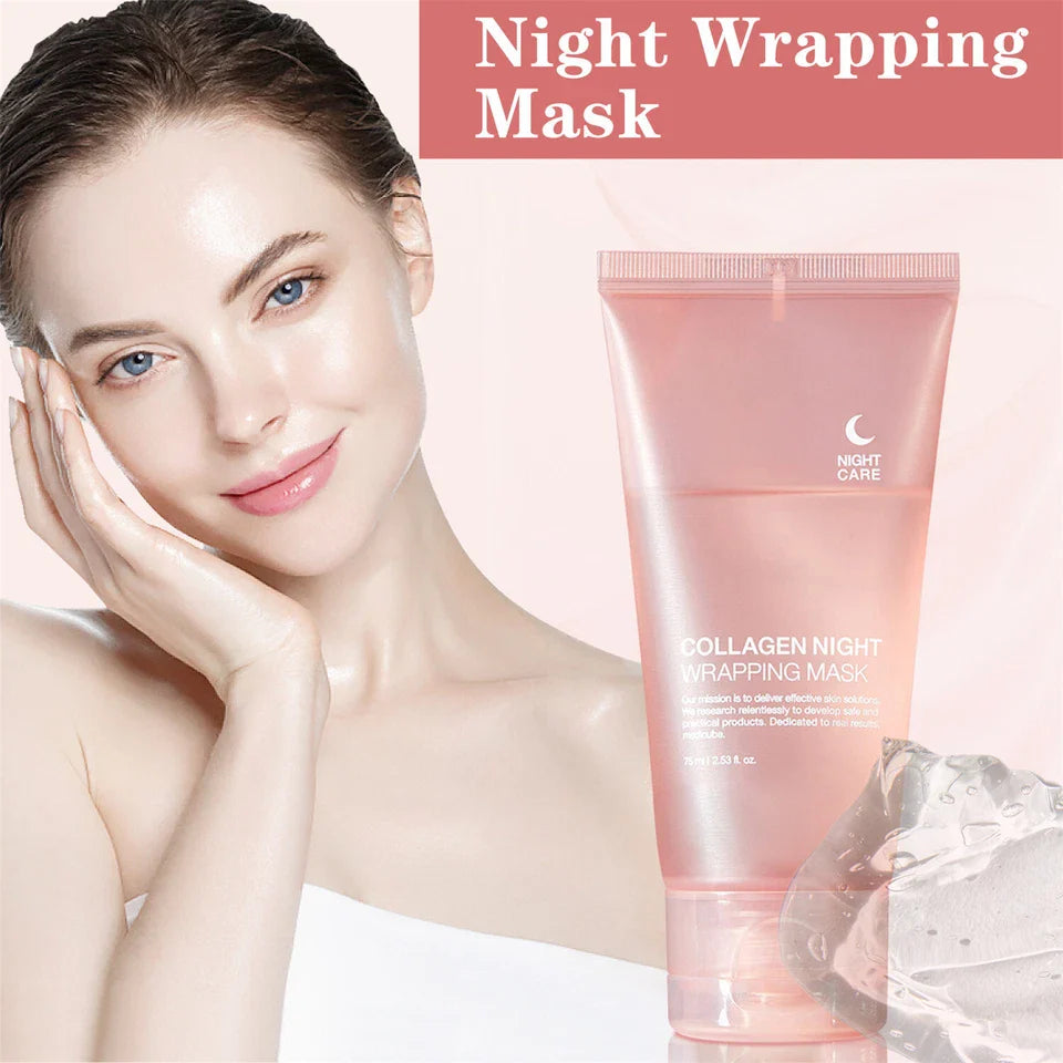 US STOCK Collagen Night Wrapping Mask Overnight Wrapping Peel Off Facial Mask
