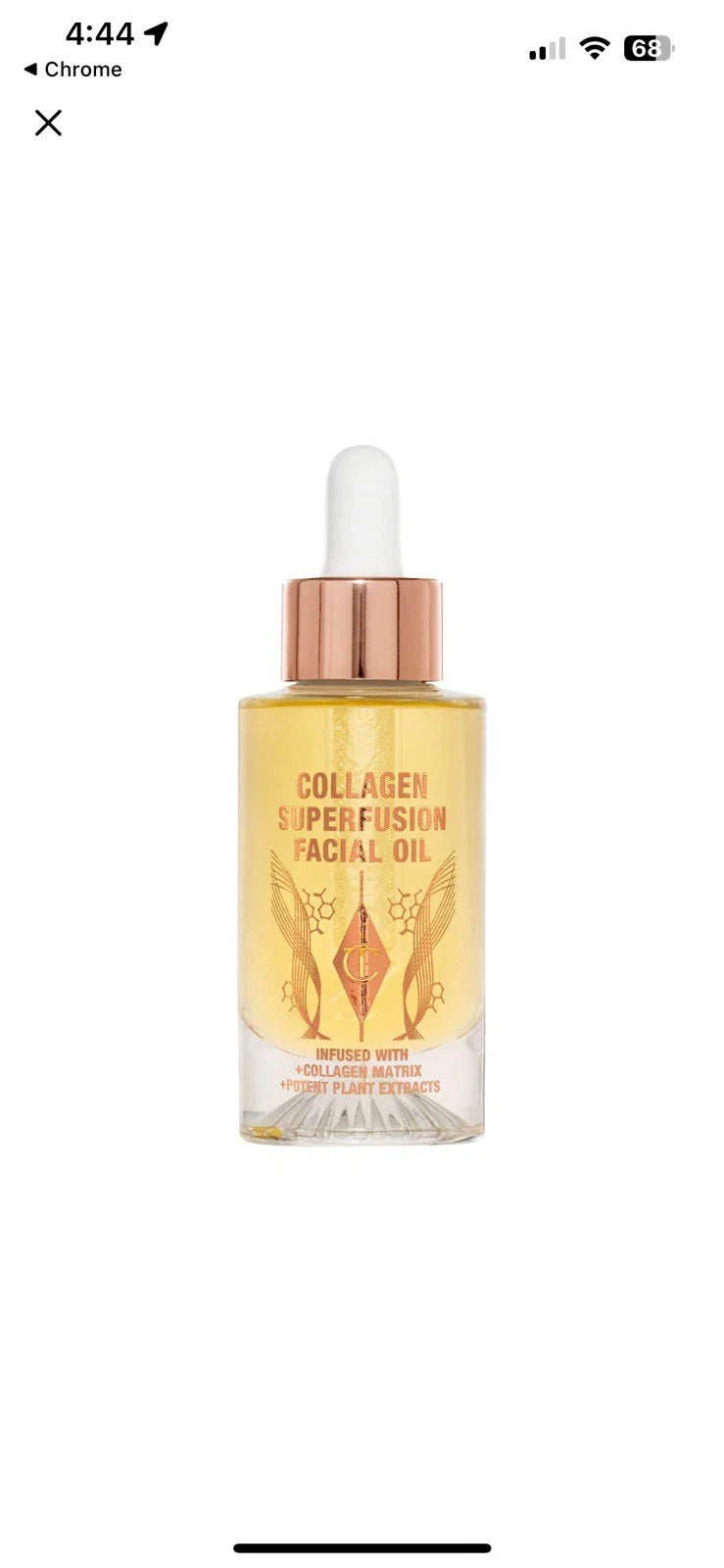 BRAND NEW Charlotte Tilbury Collagen Superfusion Facial Oil 1 oz/30 mL